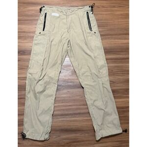 VTG Levis SilverTab Mens Data Khaki Cargo Pants Tan Techwear Bungee Sz M x 34